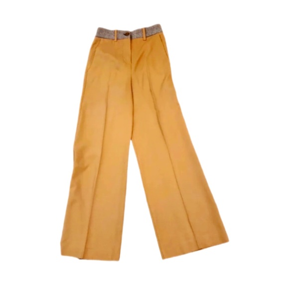 Sea by Chloe wool taupe trousers tailored with Grey Houndstooth Band - Picture 6 of 6